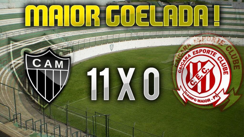 Qual foi a maior goleada da história do Galo?